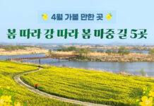 4월 가볼 만한 곳… 봄 따라 강 따라 봄 마중 길 5곳