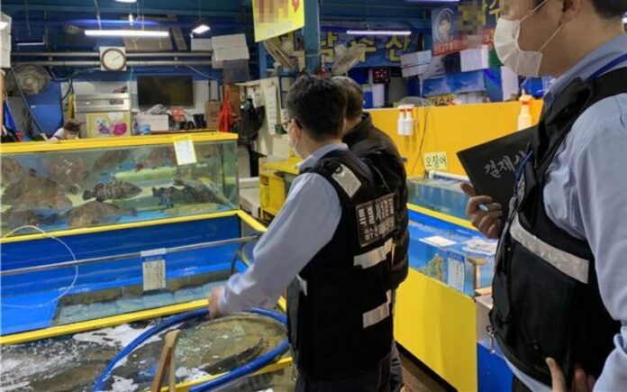 수산물 원산지 표시 점검·단속 현장